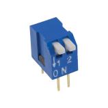 CONNFLY DIP 02 PIANO BLUE DIP přepínač 2pól