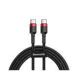 Baseus CATKLF-G91 USB C (M) - USB C (M), 60W, PD, 1m (černo-červený)