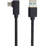 PremiumCord USB A (M) - USB C (M) 90°, 1m prodlužovací kabel