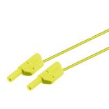 HC-YELLOW-1.0M izolovaná měřící šňůra žlutá