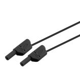 HC-BLACK-0.5M izolovaná měřící šňůra černá