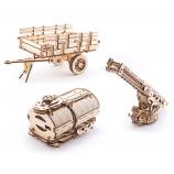 UGEARS Cisterna a hasičský vůz k Truck UGM-11 dřevěná mechanická stavebnice