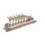 UGEARS Nádraží dřevěná mechanická stavebnice