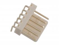 KK254-90° 6pin (M) konektor vidlice rozteč 2,54mm, 1x6pinů, do DPS/90°