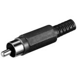 GOOBAY RCA vidlice černá RCA vidlice