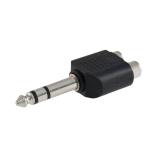 JACK 6,3 - CINCH V/2x Z stereo redukce