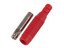 J.10031.1 female plug zdířka na kabel 4mm červená