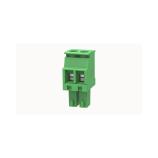 DEGSON 15EDGKA-3.5-02P-14-100Z(H) svorkovnice zásuvka 2pól, rozteč 3,5mm, 7A/250V, vstup 90°, šroub