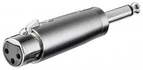 JACK 6,3 - XLR 3PIN V/Z mono redukce