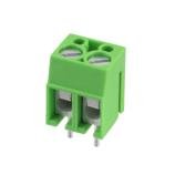PTR AK100/2DS-5.0-V-GREEN svorkovnice 2pól, rozteč 5mm, 24A/250V, vstup 90°, šroub