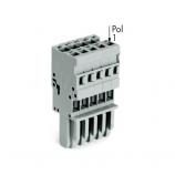 WAGO 769-110 svorkovnice vidlice 10pól, rozteč 5mm, 32A/500V, vstup 180°, pružina