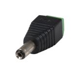 TP-001B DC konektor 5,5/2,1mm vidlice se svorkovnicí 2pol