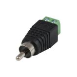 TP-007 cinch RCA vidlice se svorkovnicí 2pol