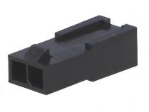 C3002-HB02 Micro-Fit 3.0 vidlice rozteč 3mm, 1x2piny, přímá, na kabel