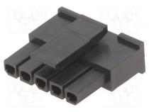 Plug  wire-board  female  Minitek® Pwr 3.0  3mm  PIN  5  -40÷105°C