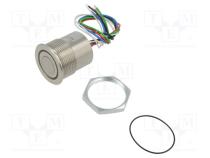 Switch  vandal resistant  Pos  2  SPST-NO  0.125A/48VDC  IP65  RGB