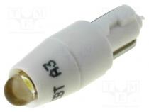 Žárovka LED  bilá  T5  24V  Poč.diod  1