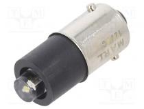 LED lamp  white cold  BA9S  12VDC  No.of diodes  1  -30÷85°C  5mm