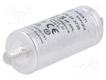 Capacitor  motors, run  3.5uF  330VAC  Ø25x60mm  -25÷85°C  ±5%