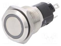 Switch  vandal resistant  Pos  2  SPDT  3A/240VAC  3A/240VDC  ON-ON
