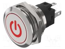 Switch  vandal resistant  Pos  2  SPDT  3A/240VAC  3A/240VDC  24V