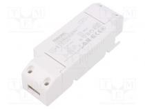 Блок питания  импульсный  LED  40Вт  23÷39ВDC  1050мА  198÷264ВAC