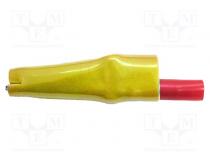 Krokosvorka  10A  Rozs.uchop  max.7,9mm  Celk.dél  58mm  žlutá