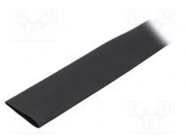 Teplem smrštitelná trubička  bez lepidla  4  1  24mm  černá