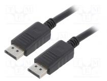 Kabel  DisplayPort 1.1,HDMI 2.0  PVC  černá  28AWG