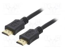 Cable  HDMI 2.0  HDMI plug,both sides  PVC  4.5m  black  30AWG