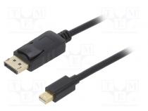 Kabel  DisplayPort 1.2  PVC  černá