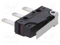 Mikrospínač SNAP ACTION  s páčkou  SPDT  2A/250VAC  ON-(ON)  IP67