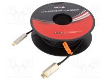 Kabel  HDCP 2.2,HDMI 2.0,optický  HDMI vidlice,z obou stran