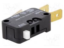 Mikrospínač SNAP ACTION  SPDT  21A/250VAC  8A/250VDC  ON-(ON)