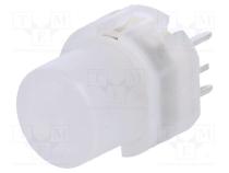 Switch  push-button  Pos  2  SPST-NO  0.01A/35VDC  LED  blue  THT