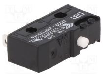 Mikrospínač SNAP ACTION  bez páčky  SPDT  6A/250VAC  0,1A/80VDC