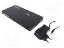 Rozbočovač  HDCP,HDMI 1.4  černá  Vst  HDMI zásuvka