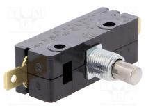 Mikrospínač SNAP ACTION  SPDT  15A/250VAC  2A/48VDC  ON-(ON)