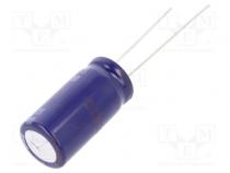 Kondenzátor  elektrolytický  THT  1000uF  50VDC  Ø12,5x25mm  ±20%