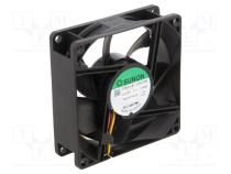 Ventilátor DC axiální  12VDC  80x80x25mm  70m3/h  33dBA