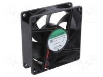 Ventilátor DC axiální  12VDC  80x80x25mm  62.86m3/h  30dBA