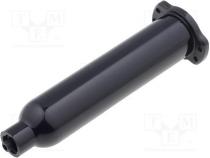 Syringe body  10ml  black  Luer Lock  for dispensers  QuantX