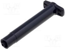 Syringe body  3ml  black  Luer Lock  for dispensers  QuantX