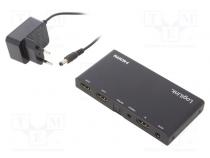 Rozbočovač  HDCP 2.2,HDMI 2.0  černá  Vst  HDMI zásuvka