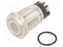 Переключатель  антивандальный  Пол  2  SPDT  3A/220ВAC  5A/24ВDC