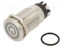 Переключатель  антивандальный  Пол  2  SPDT  3A/220ВAC  5A/24ВDC