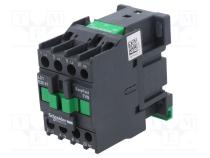 SCHNEIDER LC1E2501P7 Stykač 3-pólový NO x3, pomocné kontakty NC, 230VAC, 25A, H 74mm.