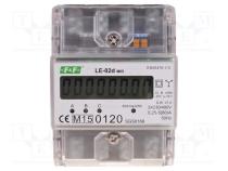 F&F LE-02D Číslicový počítadlo, montážní na DIN lištu, LCD Imen 5A.