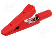 Krokosvorka  15A  60VDC  červená  Rozs.uchop  max.4mm  930317801