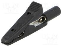 Krokosvorka  15A  60VDC  černá  Rozs.uchop  max.4mm  930317800